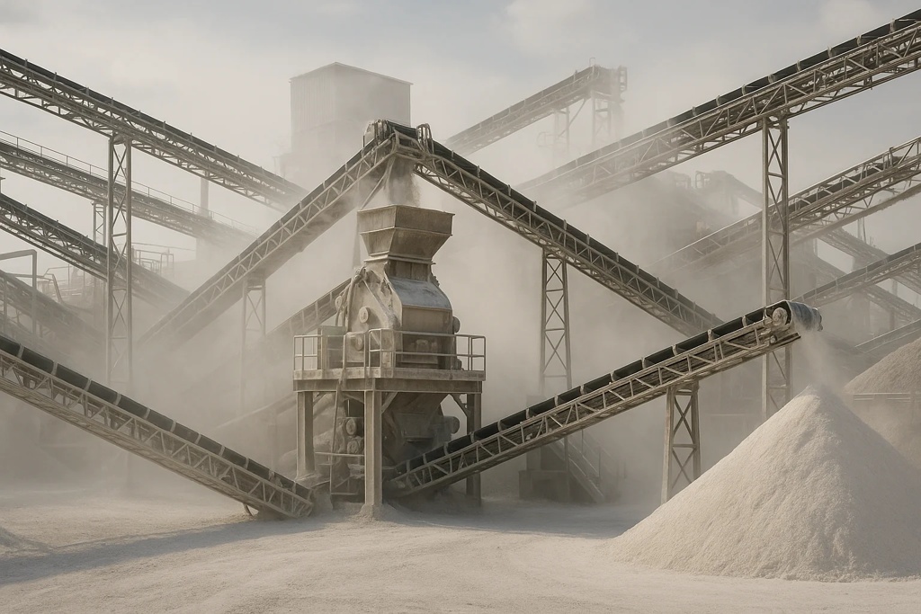 راه‌اندازی خط تولید پودر سنگ آهک